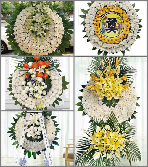 山西运城稷山县清河镇上费村花圈速递